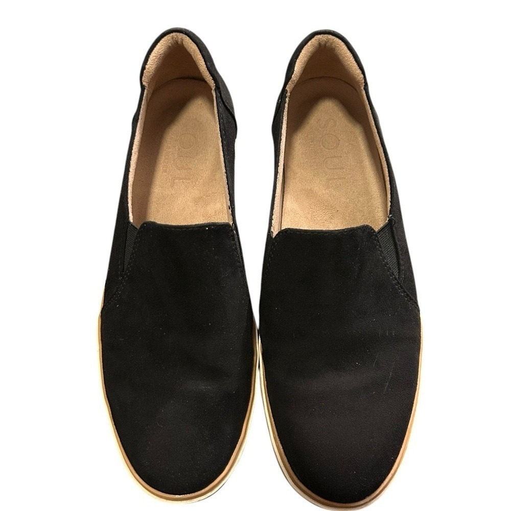SOUL Naturalizer Women's Black Slip On Comfort Sneakers‎ Shoes Size 8M